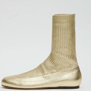 BRAND NEW Borg Metallic Sock Shoe TIBI